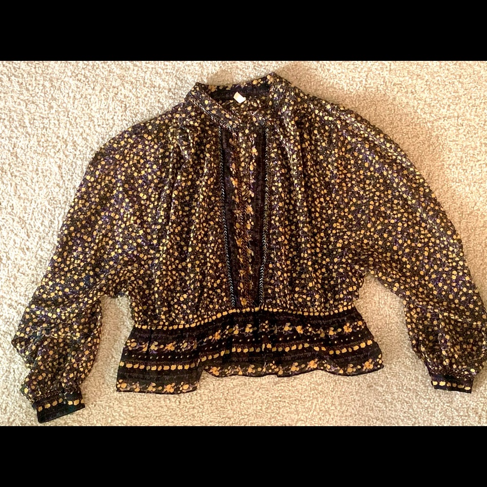 Free People Floral Top